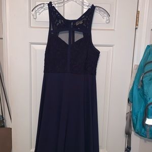 Navy blue cocktail dress